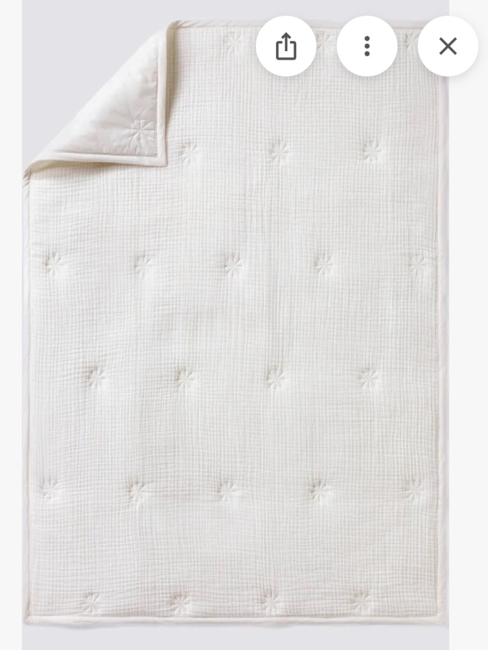 cloud island Toddler Bedding Set in White and Cream with Soft Pink Accents - Picture 5 of 10